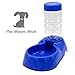 Pet Water Dispenser,Automatic Pet Cafe Replendish Gravity Waterer Fountain Portable Dog Cat Traveling Camping Hiking Outdoor Indoor Water Station Drink Bottle Plastic Bowl Dispenser Drinking Feeder