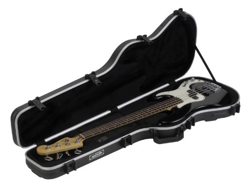 SKB Shaped Electric Bass Hardshell - TSA Latch, Over-Molded Handle