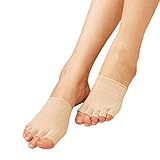 Towallmark 1 Pair Compression Toe Separating Socks Heel Pain Relief