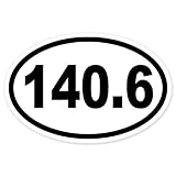 140.6 Ironman Triathlon Run car bumper window sticker 5