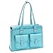 McKleinUSA ALEXIS 96548 Aqua Blue Leather Ladies' Briefcase