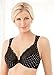 Glamorise Women's Plus-Size Elegance Front Close Wonderwire, Print, 44DD
