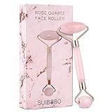 Skincare Pink Rose Quartz Real Jade Crystal Gem Stone Marble Cuarzo Ice Cold Flawless Facial Face Roller Massager For Face And Eye Puffiness Wrinkle