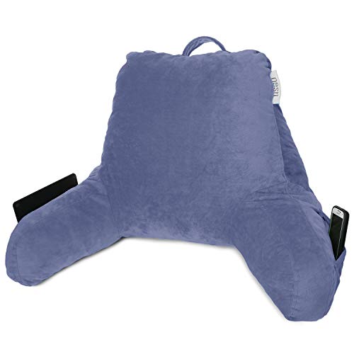 Nestl Reading Pillow Covers, (Cover ONLY) Small Bed Rest Pillow with Arms Cover TV and Reading
