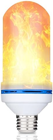 Flicker Flame LED Light Bulb โ Truly Realistic Flame Effect โ Fits In a Universal Standard E26 Light Socket โ Suitable for Use Both Indoors and Outdoors