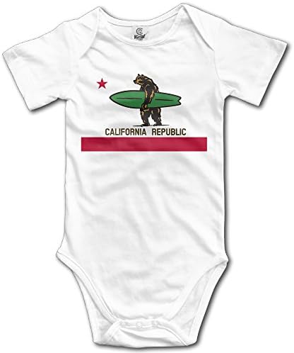 Unisex Baby Onesies CALIFORNIA SURFING BEAR