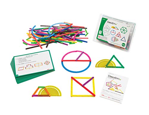 Edxeducation GeoStix Deluxe Set - Learn Geometry With 100 Flexible ...