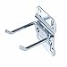 Triton Products 52213 LocHook 2-Inch Double Rod 30-Degree Bend 3/16-Inch Diameter Zinc Plated Steel Pegboard Hook for LocBoard, 5-Pack