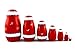 Matryoshka Russian Nesting Doll Babushka Beautiful Santa Claus Set 7 Pieces Pcs Wooden Hand Painted Souvenir Craft Gift