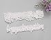 GARGALA Wedding Garters for Bride Bridal Lace Garters Set White Garter Size Optional (M)