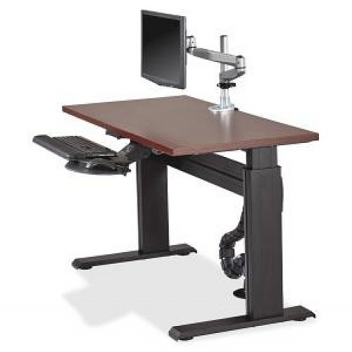 Lorell LLR81961 Adjustable Workstation Tabletop, 53.75" Height X 23"
Width X 24.5" Length, Latte