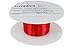 TEMCo 38 AWG Copper Magnet Wire - 2 oz 2408 ft 155°C Magnetic Coil Red