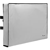 Garnetics Outdoor TV Cover 60"-65" inch - Universal Weatherproof Protector for Flat Screen TVs - Fits Most TV Mounts and Stands - Grey