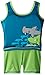 Aqua Leisure ET9137L Boys 1 pc Swim Trainer, Shark Print top, Solid Shorts, with Back Zipper-L Toy