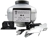 Tjernlund M-49504351 in-Line Fan with Current Sensor Switch Dryer Duct Booster M-4, Metal, 4"