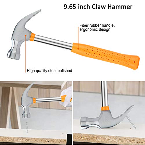 SOLUDE Heim-Werkzeug-Sets, 95 Teile Bügelsäge, allgemeine Haushalts-Handwerkzeug-Kits mit Kunststoff-Werkzeugkoffer. – Bild 5