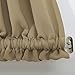 Aquazolax Door Curtain 40 Inch Length - Room Darkening Black Out Kitchen Living Room Curtains Drapery for Short Door Window - Single Panel in 54 Wide, Taupe/Khaki