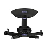 QualGear Pro-AV QG-KIT-CA-3IN-B Single Joist Ceiling Adapter, 3" 1.5" Projector Mount Kit Accessory, Black