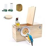 XonyiCos Wood Bird Nest for Cage, Parrot Nest