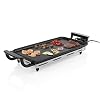 Princess 102209 Economy Table Chef – Afneembare thermostaat – Stevige antiaanbaklaag, 43 cm x 23 cm, Zwart