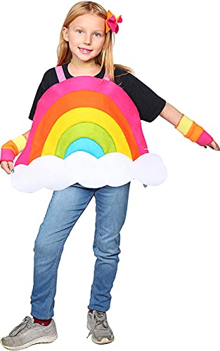 Dress Up America Unisex Kids Rainbow Costume - Cute, Fun, Rainbow Costume for Kids Rainbow Costume