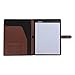 Samsill Contrast Stitch Leather Padfolio and Business Portfolio for Men and Women, Resume/Document Organizer with Writing Pad and Strap Closure, Tan (71746)