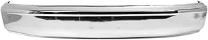 MBI AUTO - Chrome, Steel Front Bumper Face Bar for 1992-1996 Ford F150 &amp; Bronco W/Out Pad Holes 92-96, FO1002236