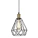 Monoche Durable Fishermans Cage Shape Ceiling Pendant Light Lamp Shades Perfect Decoration for Hallway Stairway Kitchen Garage Porch E27 Black Painting Finishthumb 1