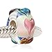 Vine Flower Glass Charm - 925 Sterling Silver Core - Fits European Bracelet