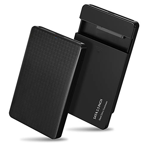 Neeyer 2.5" Hard Drive Enclosure USB 3.0 to SATA III External HDD/SSD Enclosure - Optimized for 9.5mm 7mm 2.5" SSD, Tool Free UASP 2TB - Thumbnail 2