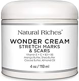 Stretch Marks & Scar Removal Cream from Natural Riches - 4 oz - 100% Natural, Reduces the Appearances of Keloids, Pregnancy Stretch Marks and scars, helps in Firming & Tightening Skin