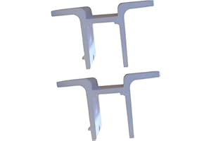 Gralara 2X Retractable Awnings Wall Mounting Brackets Support Outside Replace Yard Aluminum Alloy Fittings Sunsetter Shade Awning, White