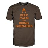 Firefly Serenity Keep Calm & Bring Grenades Brown T-Shirt | XL