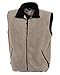 Men Polyester Heavyweight Anti-Pill Panda Fleece Zipper Vest (11 Color, XS-6XLT)