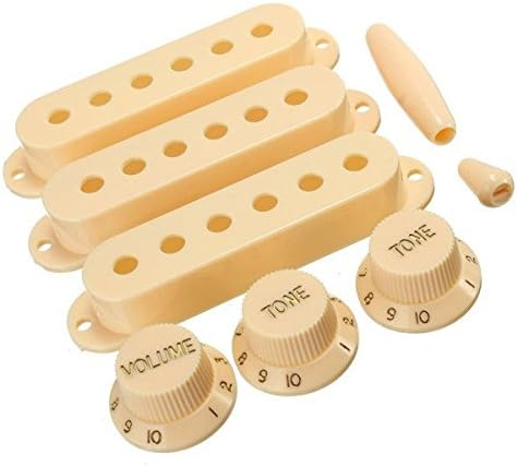 Guitar Pickup Covers Volume Tone Knobs Switch Tips For Fender Strat ST