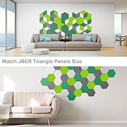 JBER Hexagon Sound Proof Foam Panels, Acoustic Foam
