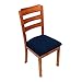 Smiry Seat Covers for Dining Room Chairs Set of 4, Stretch Jacquard Dining Chair Covers Removable Washable Slipcovers Protector, Navy Blue
