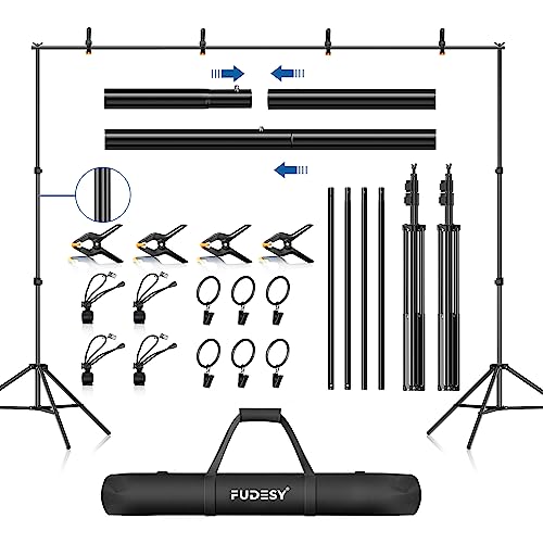 FUDESY Backdrop Stand 7x10Ft Adjustable Photography