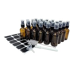 Mockins 24 Pack Amber 2 Oz Glass Spray Bottle | The