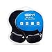 2 Pack Ergonomic Mouse pad with Wrist Support - GIM Black Silicone Gel Wrist Support Mouse Pad Mat for Laptop Desktop - Non-slip Rubber Base