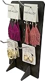 Torched Pegboard Display Stand for Jewelry, Craft