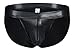 ONEFIT Men's Black Leather G-string Gay Briefs Underwear Swimwear Large