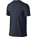 NIKE Men's Dri-FIT Cotton 2.0 Tee, Obsidian/Obsidian/Matte Silver, X-Large