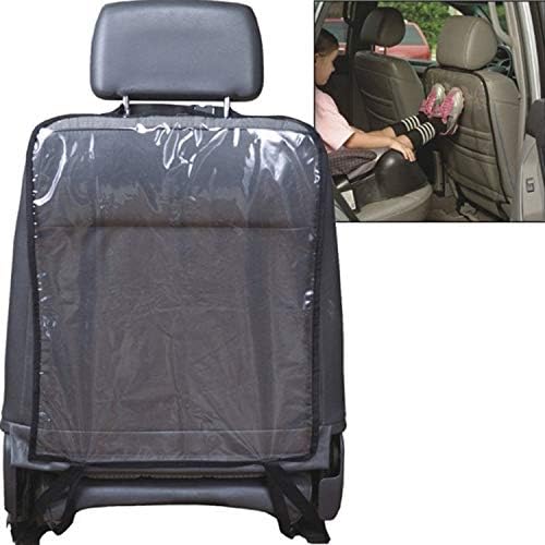 YUTIRITI 1 PC Car Auto Back Seat Cover Waterproof Plastic Protector for Children Kick Mat Mud Clean Organiser- Transparent