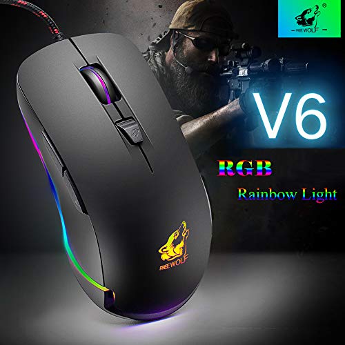 LexonElec-Mobile-Game-Controller-Keyboard-and-Mouse-Converter-One-Hand-Gaming-KeyboardRainbow-Backlight-Breathing-Keyboard-and-Mouse-for-PUBG-Mobile-Android-Tablet-Games