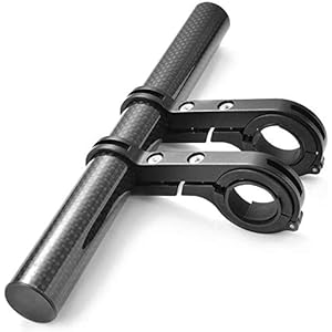 PHILED Dubbel frame fietsstuurverlenger, 20 cm, lichte fietsverlenger, koolstofvezel, fietsstuurverlenghouder, ideaal…