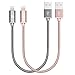 LAX iPhone Charger Lightning Cable - [MFi Certified] 2-Pack Durable Braided Apple Lightning USB Cord for Latest iOS Including iPhone 11, 11 Pro Max, XS Max X / 8/8 Plus & More
