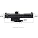 Fyland Rifle Scope AO 4X 21 mm with Quick Detach Mount, 30 mm Tube Black
