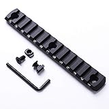 TuFok Mlok Picatinny Rail Section - Low Profile M-lok Rail 3/5/7/9/13 Slots(Aluminum)