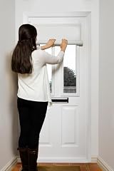 easyblinds Easydoor blind for glazed doors White half width quick fix view 3